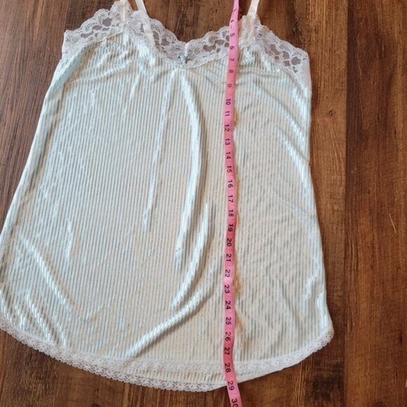 Vintage Undercover Wear Lace Trim Light Blue Chemise - Picture 7 of 8